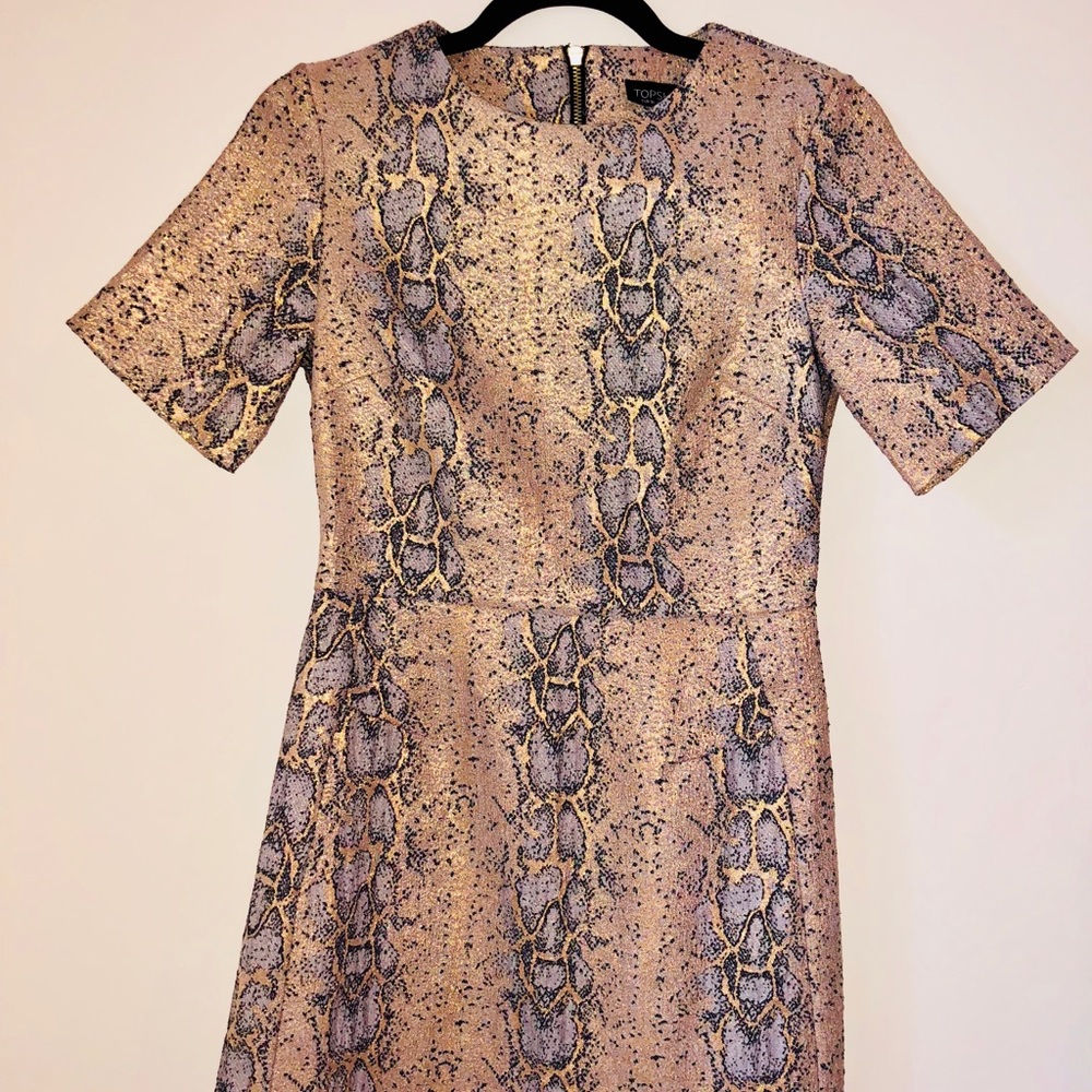 Like new Topshop Snakeskin Dress Size 4